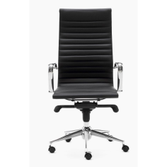 Silla de oficina LONDRES de Euromof, en acabado polipiel negro Silla de oficina LONDRES de Euromof, en acabado polipiel negro