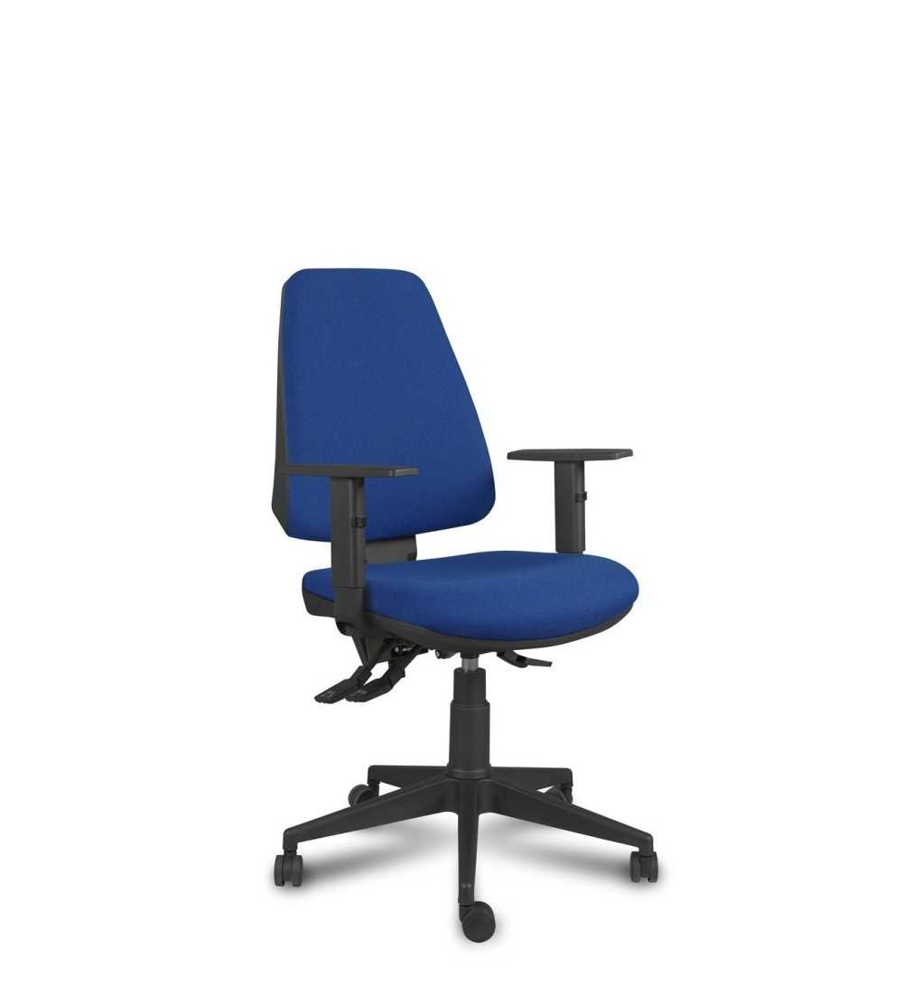 Silla de oficina ergonómica modelo EQUIS de Vincolo, brazos regulables, contacto permanente