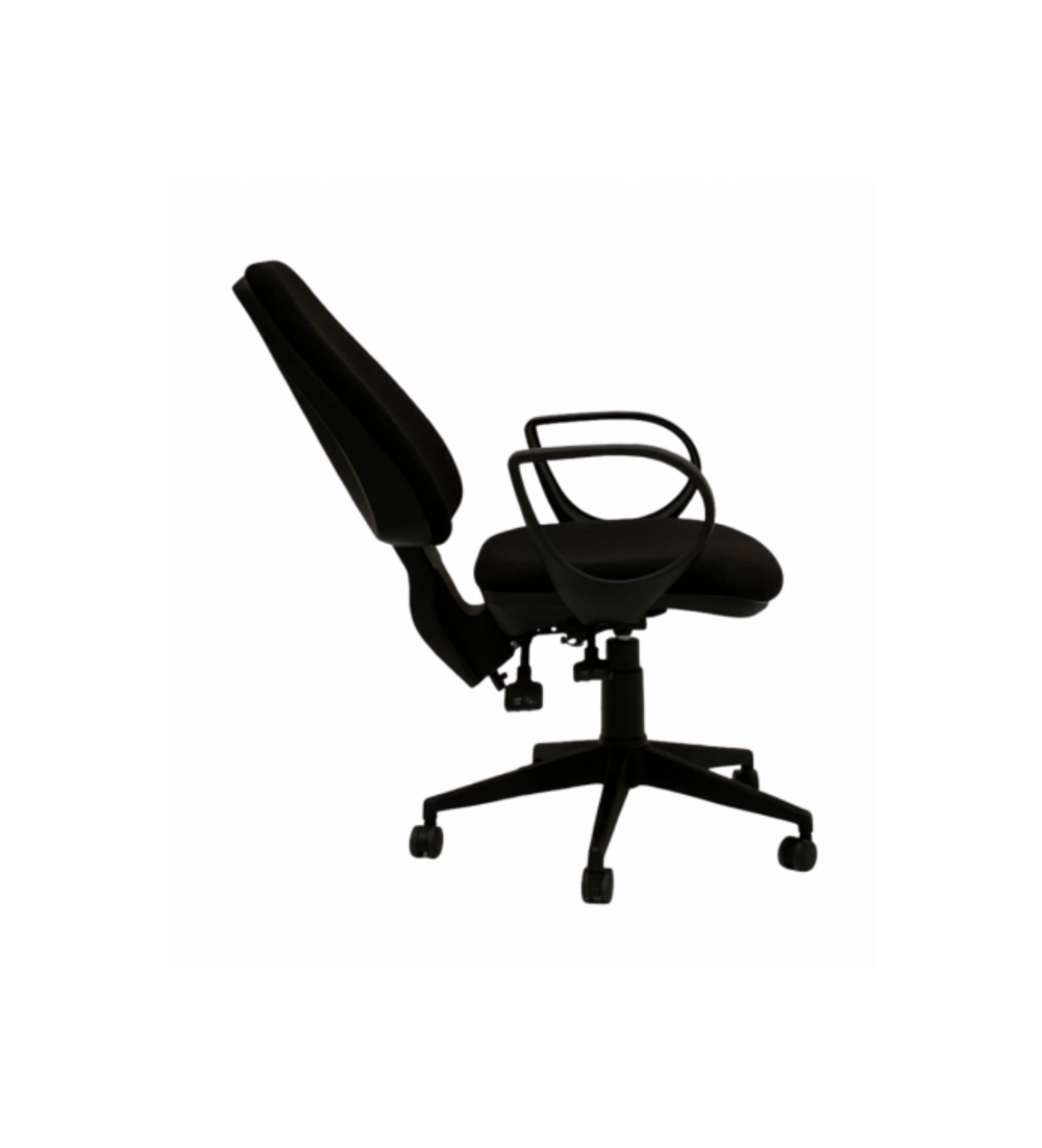 Silla ergonómica de oficina modelo  ERGOFLEXA , con brazos fijos star