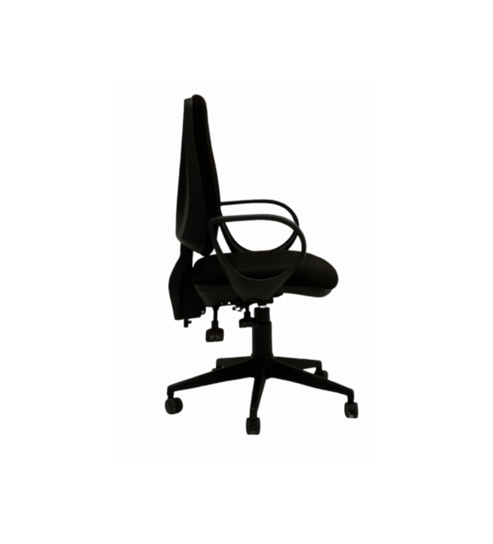 Silla ergonómica de oficina modelo  ERGOFLEXA , con brazos fijos star