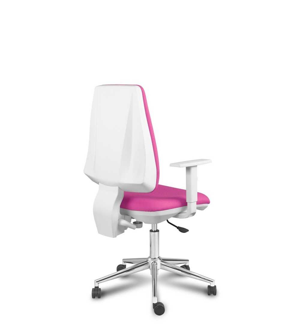 Silla Operativa ergonómica EQUIS WHITE de Vincolo brazos regulables