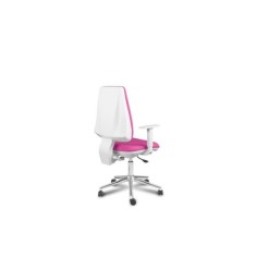 Silla ergonómica de oficina modelo ERGOFLEXA White, con brazos regulables