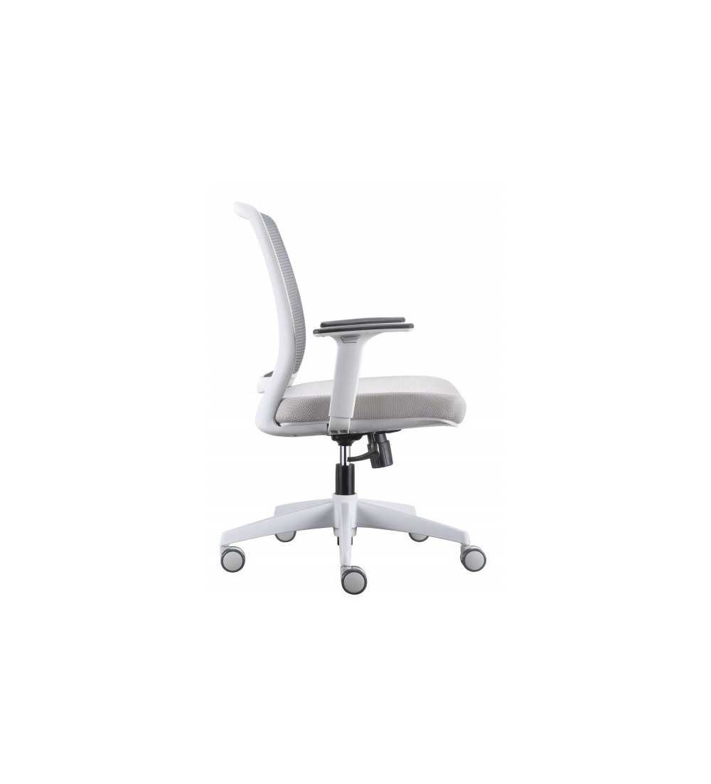 Silla ergonómica de oficina modelo FLEXORA  Grey, brazos regulables