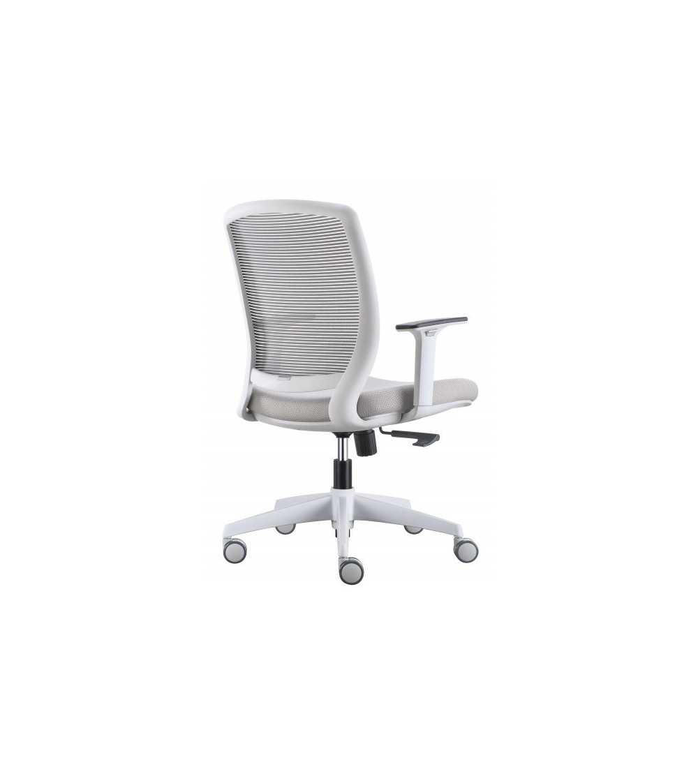 Silla ergonómica de oficina modelo FLEXORA  Grey, brazos regulables