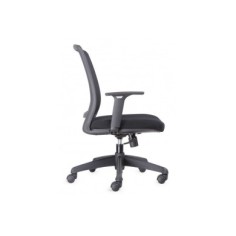 Silla ergonómica de oficina modelo FLEXORA Black, brazos regulables