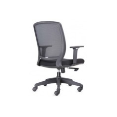 Silla ergonómica de oficina modelo FLEXORA Black, brazos regulables