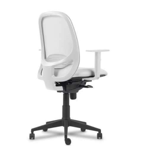 Silla Operativa ergonómica Adara White de Vincolo brazos regulables