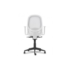 Silla ergonómica de oficina modelo SPINEZONE White, base negra, brazos regulables