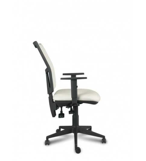 Silla Operativa ergonómica Athenea tapizada de Vincolo brazos regulables y base negra