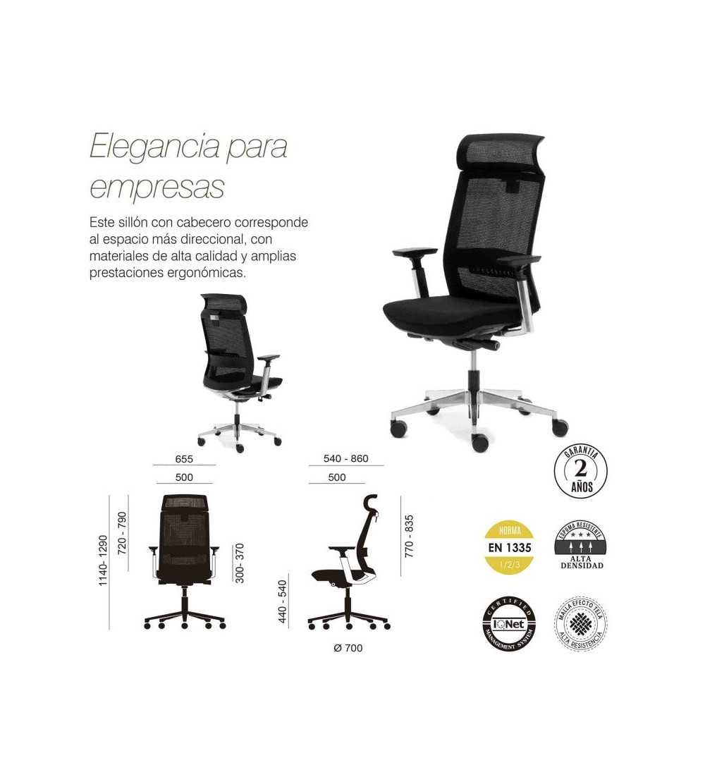 Silla ergonómica TORONTO de Euromof, uso recomendado 8 horas-0 Silla ergonómica TORONTO de Euromof, uso recomendado 8 horas-0
