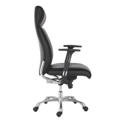 Sillón de dirección MOSCU de Euromof, en acabado ecopiel negro