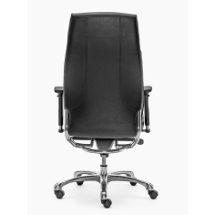 Sillón de dirección MOSCU de Euromof, en acabado ecopiel negro