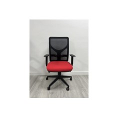Silla ergonómica de oficina modelo LUMBARIS, con brazos regulables