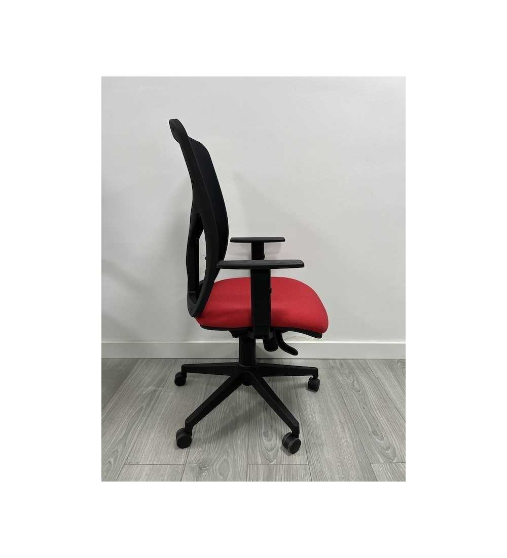 Silla ergonómica de oficina modelo LUMBARIS, con brazos regulables