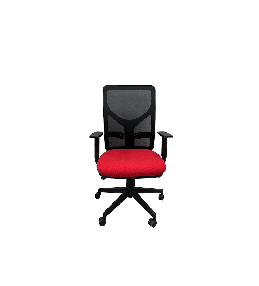 Silla ergonómica de oficina modelo LUMBARIS, con brazos regulables