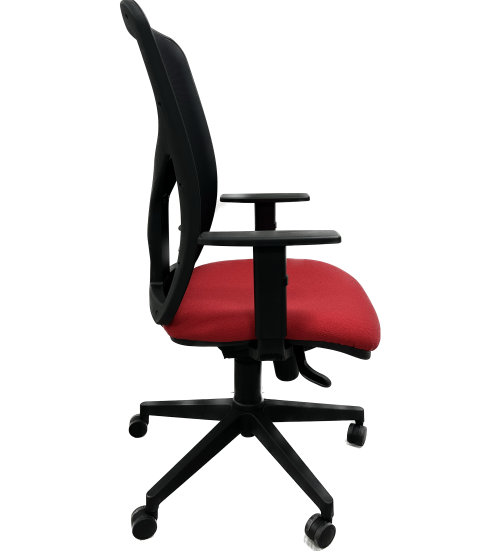 Silla ergonómica de oficina modelo LUMBARIS, con brazos regulables