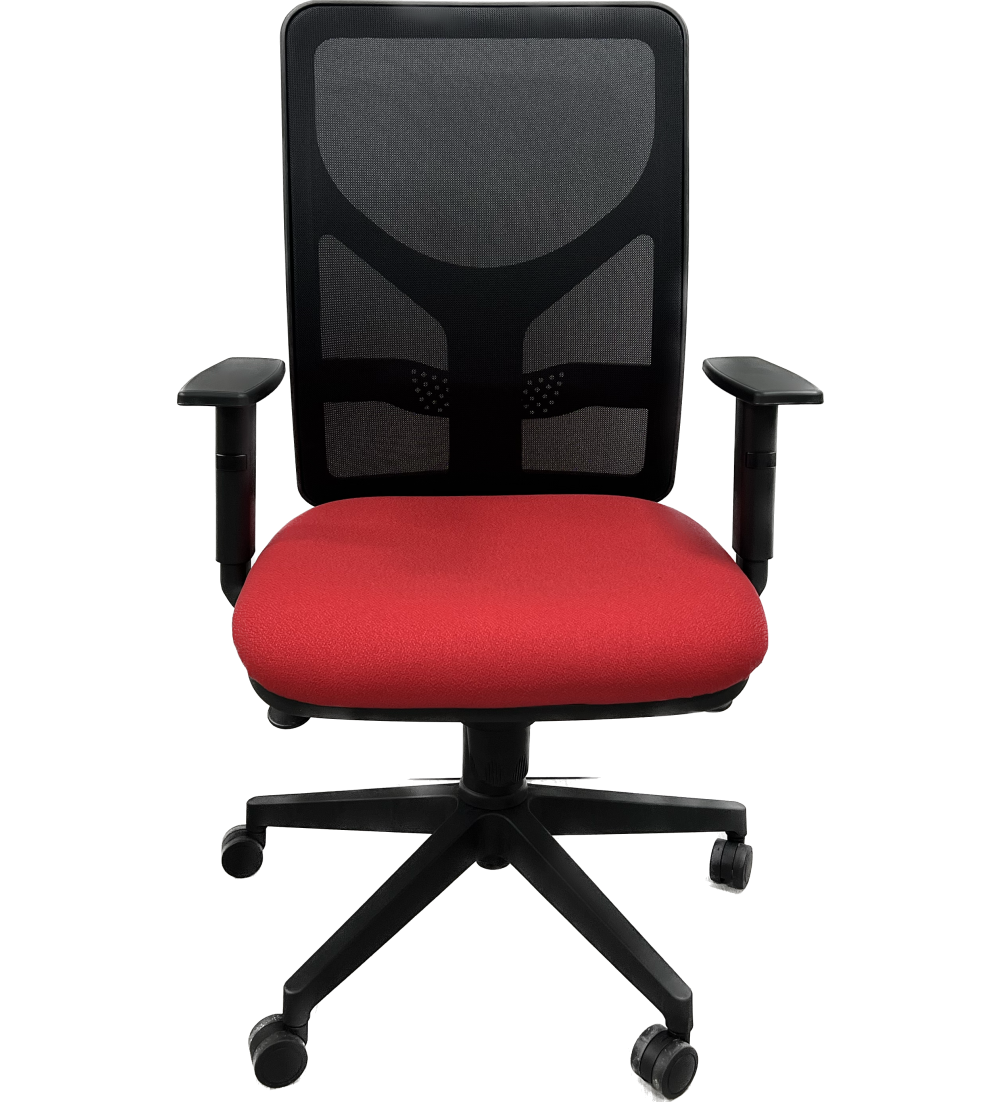Silla ergonómica de oficina modelo LUMBARIS, con brazos regulables