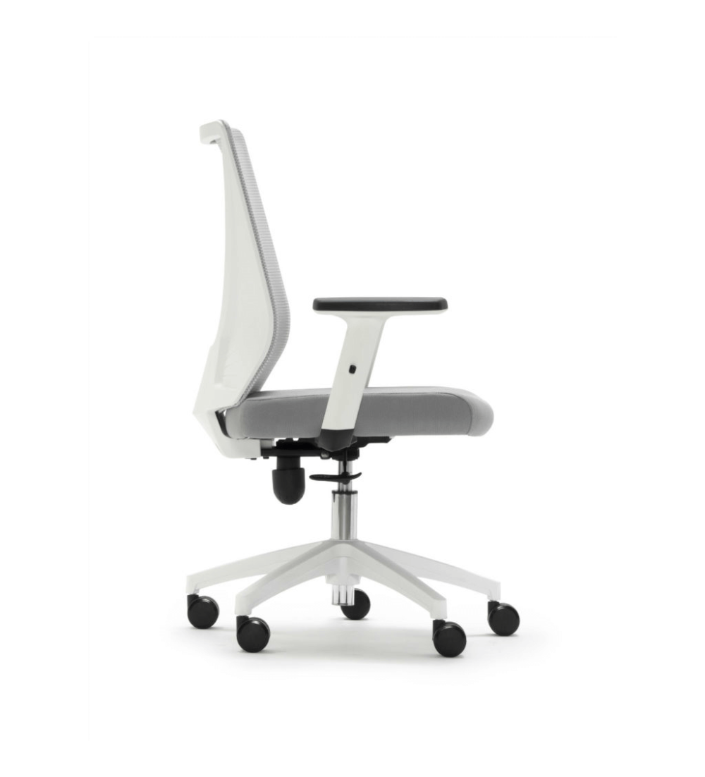 Silla de Oficina TIRANA de Euromof en acabado blanco-3 Silla de Oficina TIRANA de Euromof en acabado blanco-3