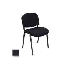 Silla confidente modelo ACCOMMODA, tapizada, calidad superior, estructura negra