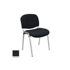 Silla confidente modelo ACCOMMODA, tapizada, calidad superior, estructura gris