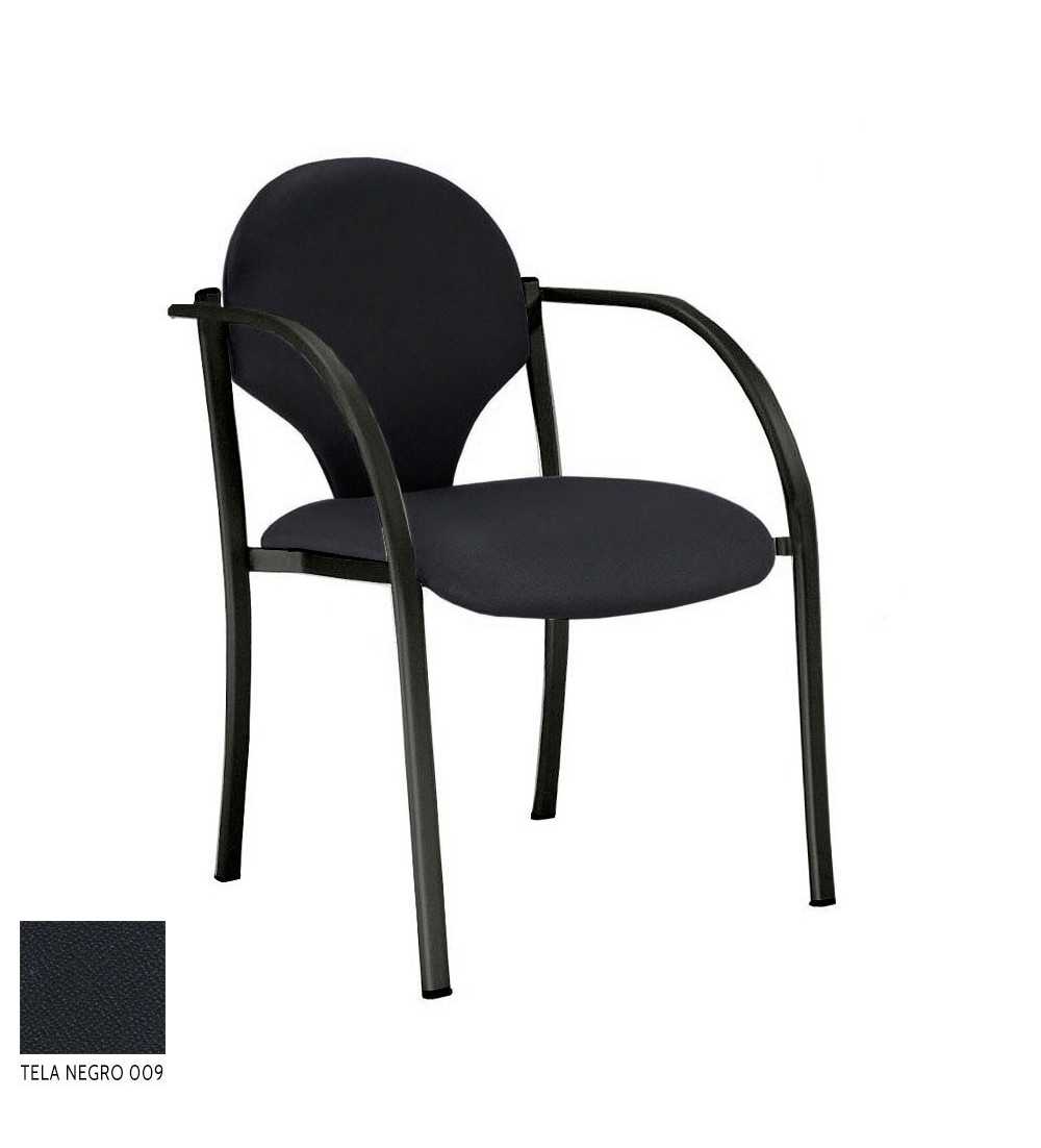 Silla confidente modelo CONFIDA, con tapa trasera polipropileno