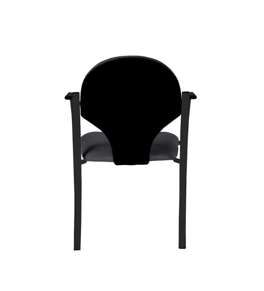 Silla confidente modelo CONFIDA, con tapa trasera polipropileno