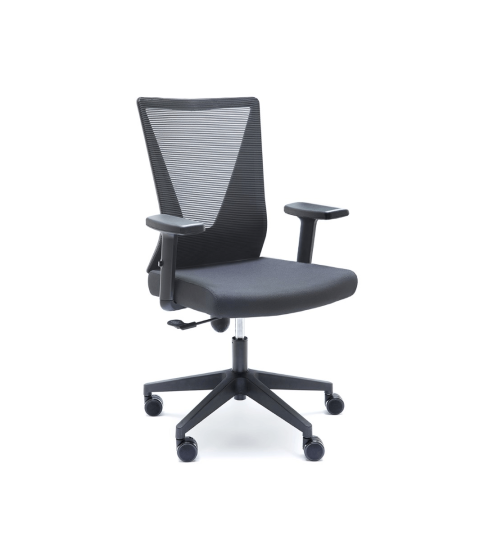 Silla de Oficina TIRANA de Euromof en acabado negro