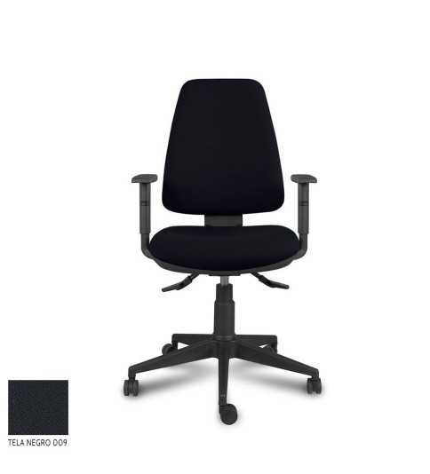 Silla ergonómica de oficina modelo ERGOFLEXA , con brazos, contacto permanente
