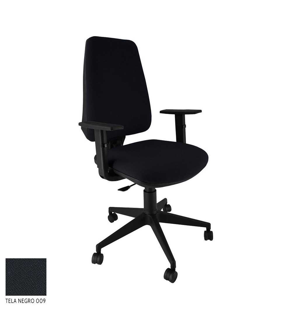 Silla ergonómica de oficina modelo ERGOFLEXA , con brazos, contacto permanente