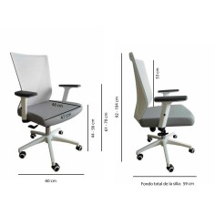 Silla de Oficina TIRANA de Euromof en acabado negro