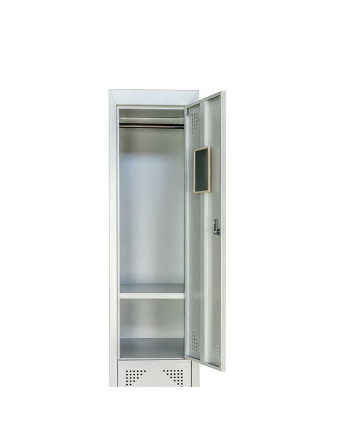 TAQUILLA DESMONTADA EN CAJA 2 PUERTAS GRIS