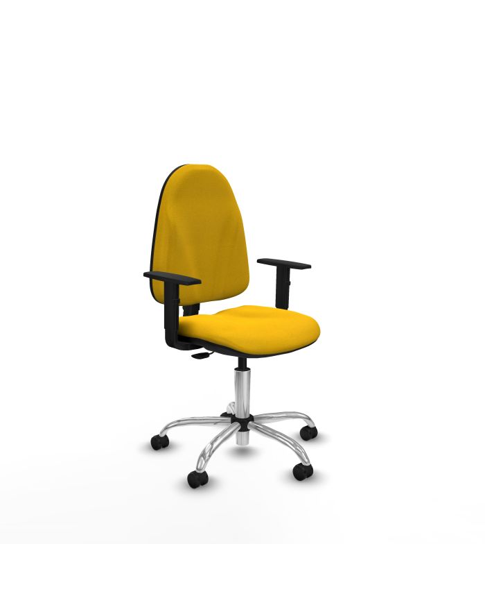 Silla Ergonómica Algarra CP bali brazos 1D base cromada