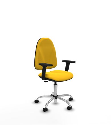 Silla Ergonómica Algarra CP brazos 2D base cromada
