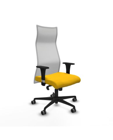 Silla Ergonómica Albacete sincro blanca bali brazos 1D base