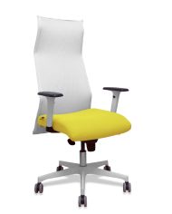 Sillón Albacete bali brazos blancos base blanca