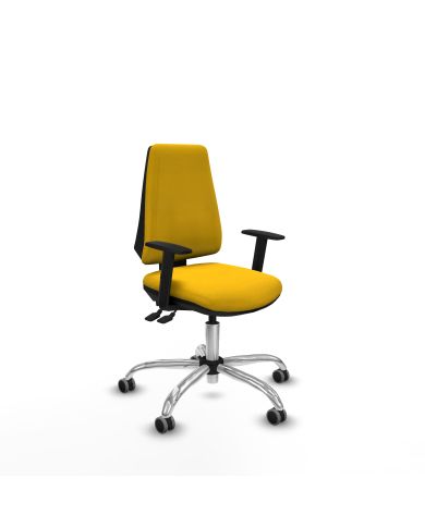 Silla Ergonómica Elche AS bali brazos 1D base cromada