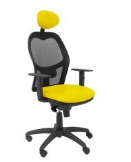 Silla Ergonómica Jorquera negra asiento con cabecero fijo