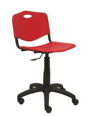 Silla Robledo giratoria roja
