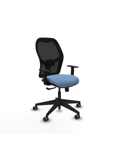Silla Ergonómica Alocén sincro negra bali brazos 1D base