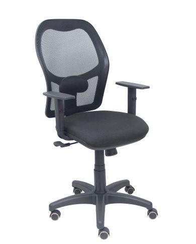 Silla Ergonómica Alocén negra asiento bali brazos regulables