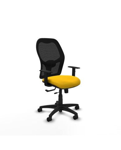 Silla Ergonómica Alocén traslack negra bali brazos 1D base