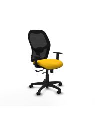 Silla Ergonómica Alocén traslack negra bali brazos 1D base poliamida