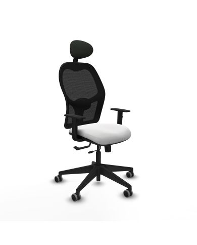 Silla Ergonómica Alocén traslack negra bali brazos 1D base