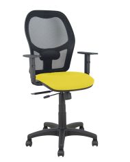 Silla Ergonómica Alocén traslack negra asiento bali brazos regulables