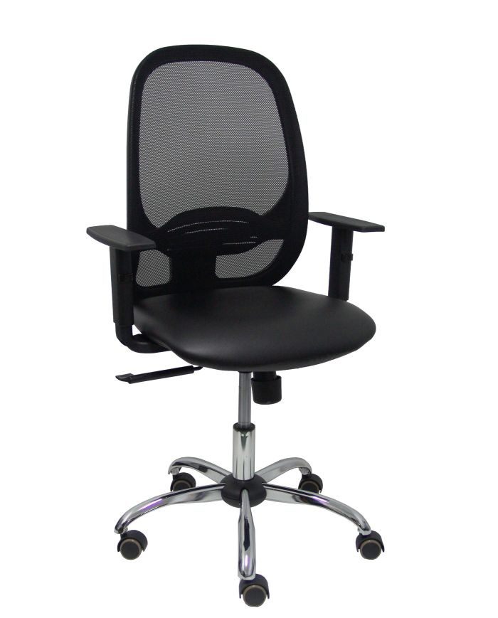 Silla Ergonómica Cilanco negra negra asiento brazo