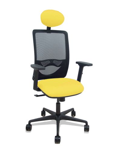 Silla Ergonómica Zulema sincro negra asiento bali brazos 2D