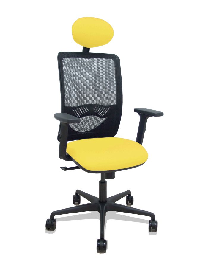 Silla Ergonómica Zulema sincro negra asiento bali brazos 2D