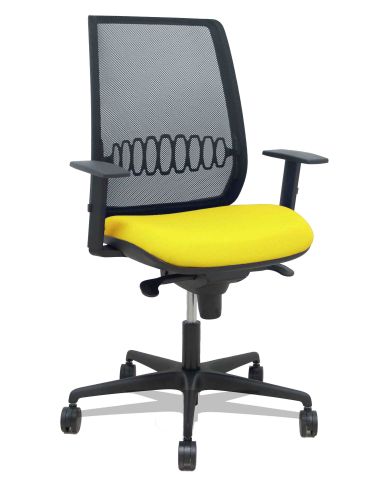 Silla Ergonómica Alares sincro negra bali brazo regulable