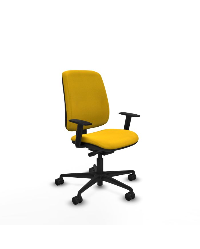 Silla Ergonómica Alares tapizada traslack bali brazos 1D base nailon