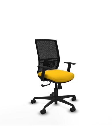 Silla Ergonómica Yunquera sincro negra bali brazos 1D base
